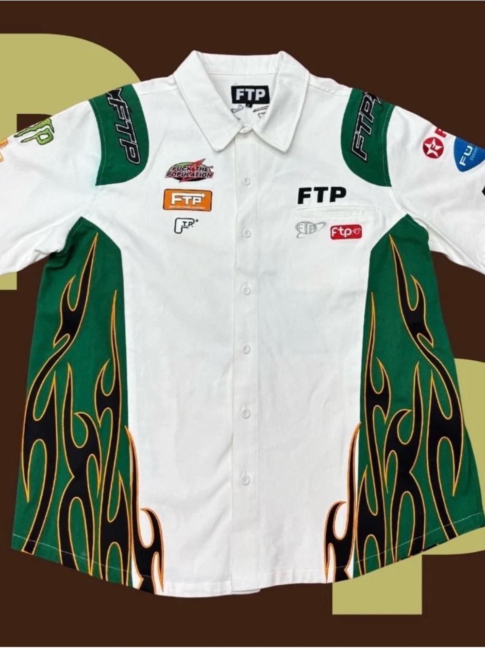 FTP Raceway Button Up Shirt (X-Large)